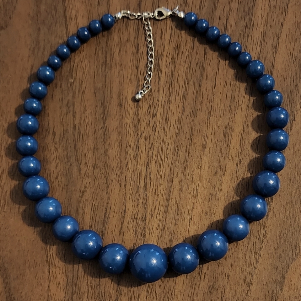 Blue Beaded Necklace